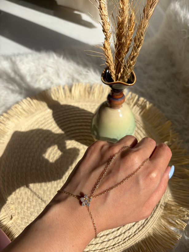 تمیه دست تک گل جواهری