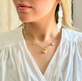 گردنبند قلبی سه تایی